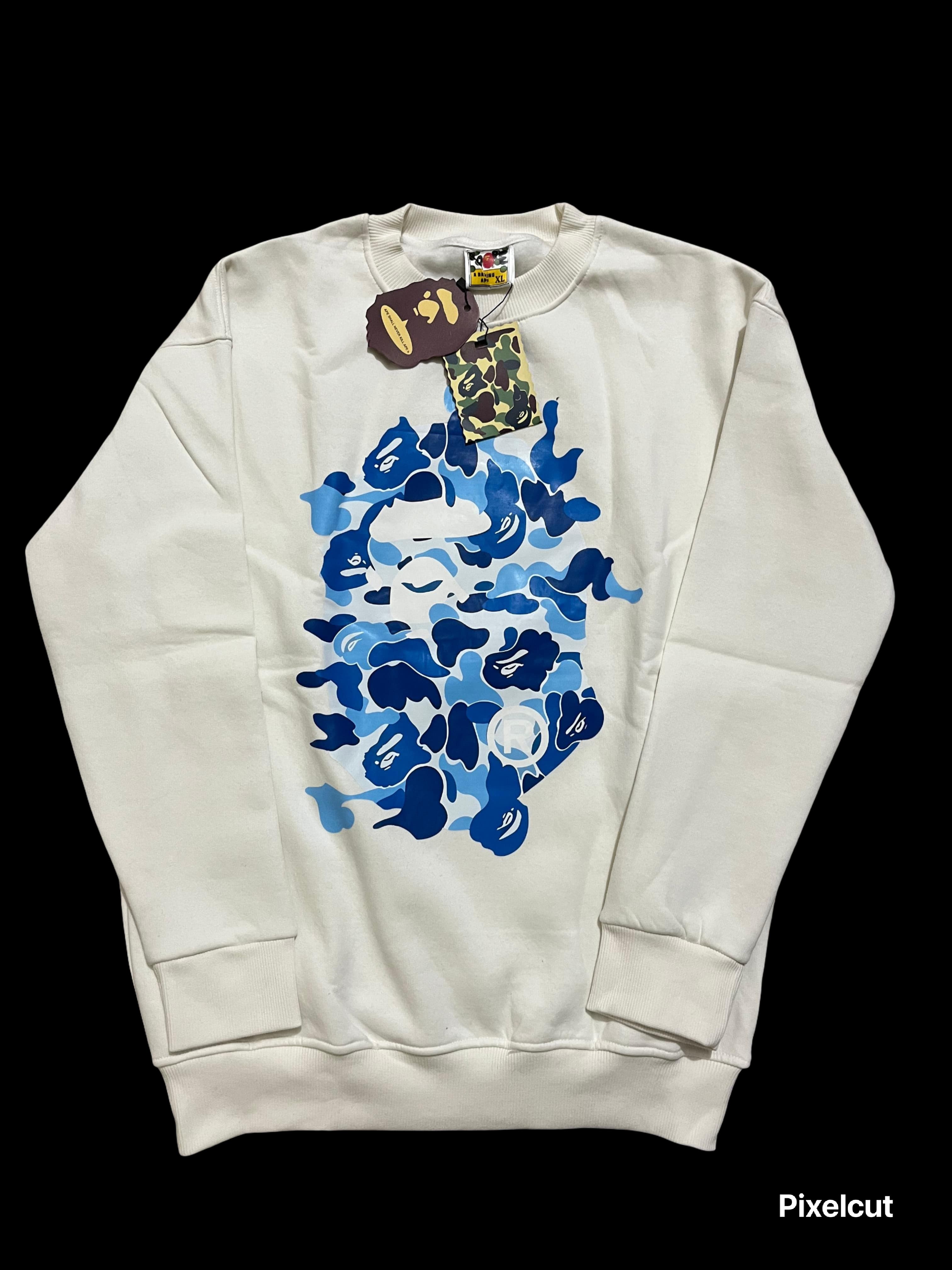 White bape crewneck