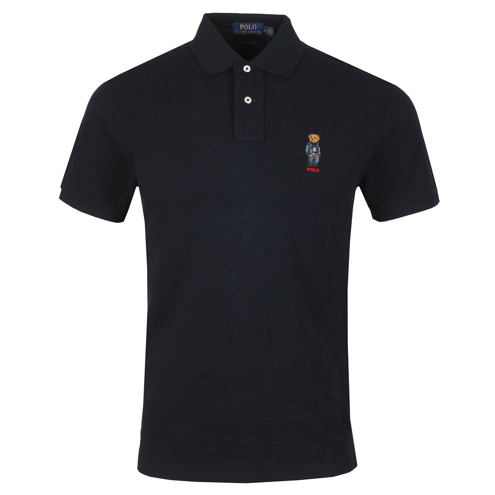 Black polo tee