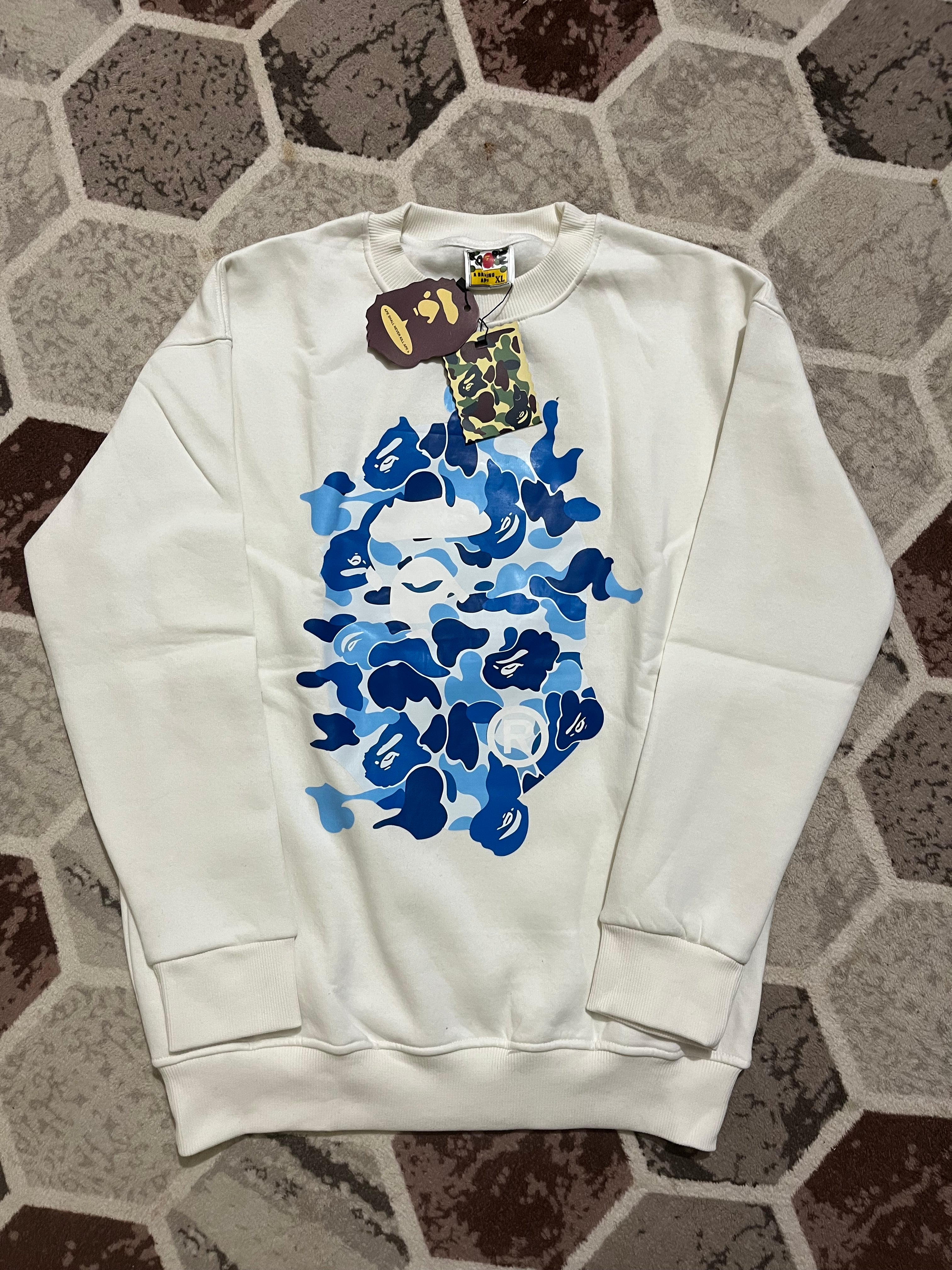 White bape crewneck